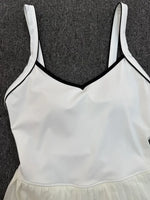 Women's Seamless Yoga Jumpsuit Sports Fitness Sleeveless Beautiful Back One-Piece Dress Workout Tennis Anti-exposure Jumpsuit