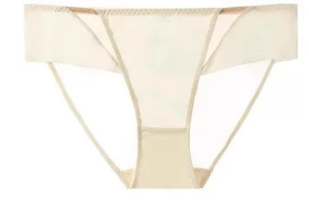 French Triangle Bra Rabbit Ear Cup, Deep V Wireless Bralette for Small Bust, No Gap Sexy Lingerie Set, Breathable Summer Thin