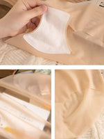 2PCS Seamless Ice Silk Briefs Women's Transparent Panties Sexy Breathable Underwear Female Stretch Erotic Korean Ultra Lingerie