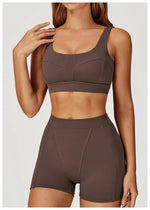 New Yoga Set 2Pcs Women No Logo Tank Tops High Waist Seamless Shorts Workout Outfit Fitness Gym Clothes Workout High quality