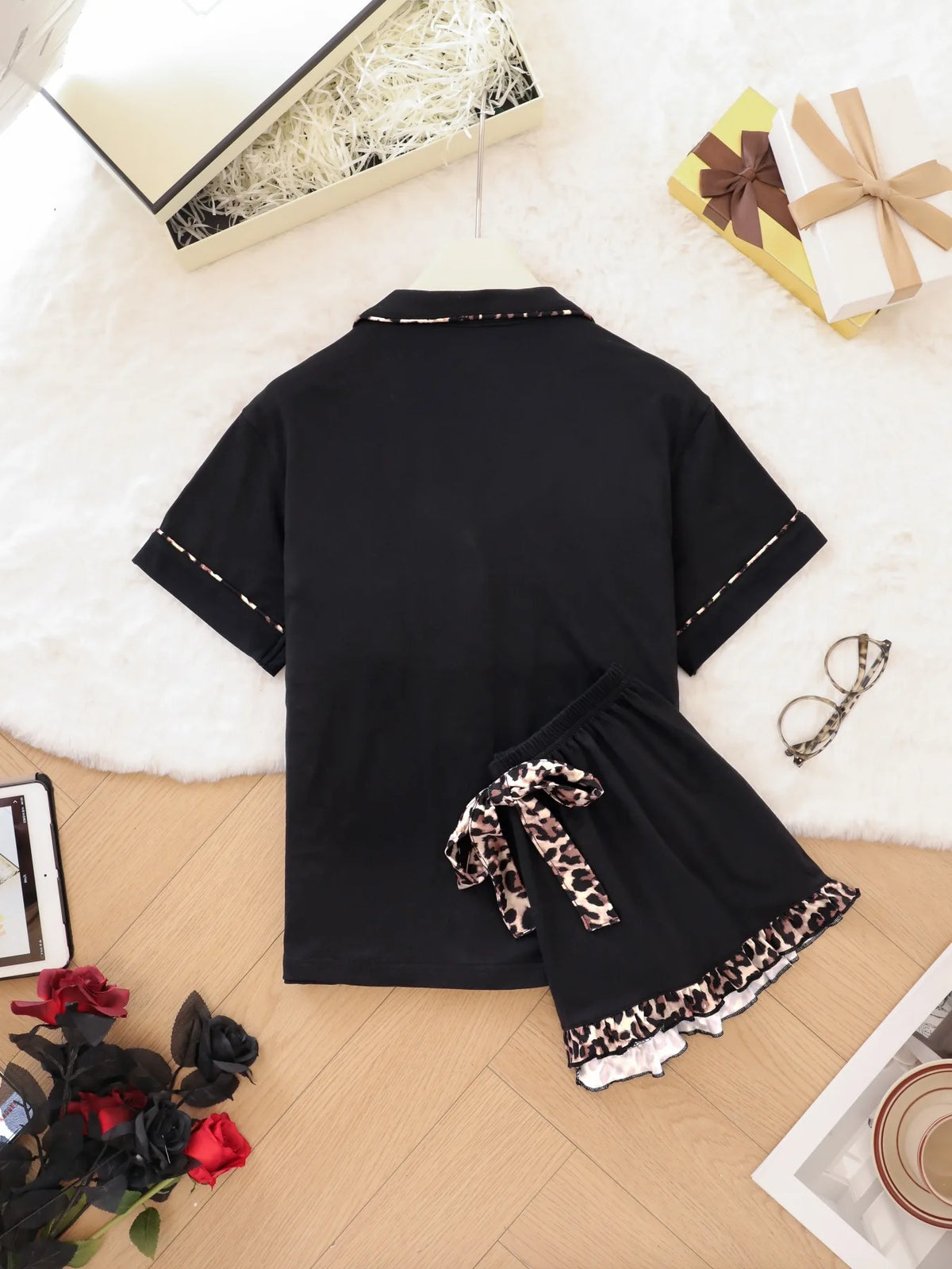 Women's Sleepwear 2026 New Summer Comfortable Pajamas Sets for Women Lapel Homewear Short Sleeve Shorts Set Pijamas Pajamas Set