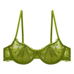 French Sexy Lingerie Ultra-thin Satin Lace Lingerie Set Anti Sagging Bra Half Cup Ultra-thin Lace Gather Anti-sagging Bra Set