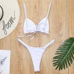 New Sexy Mini Bikini Female Swimsuit Women Swimwear Two-Pieces Bikini Set Sequins Padded Bather Bathing Suit Swim Lady V2043P