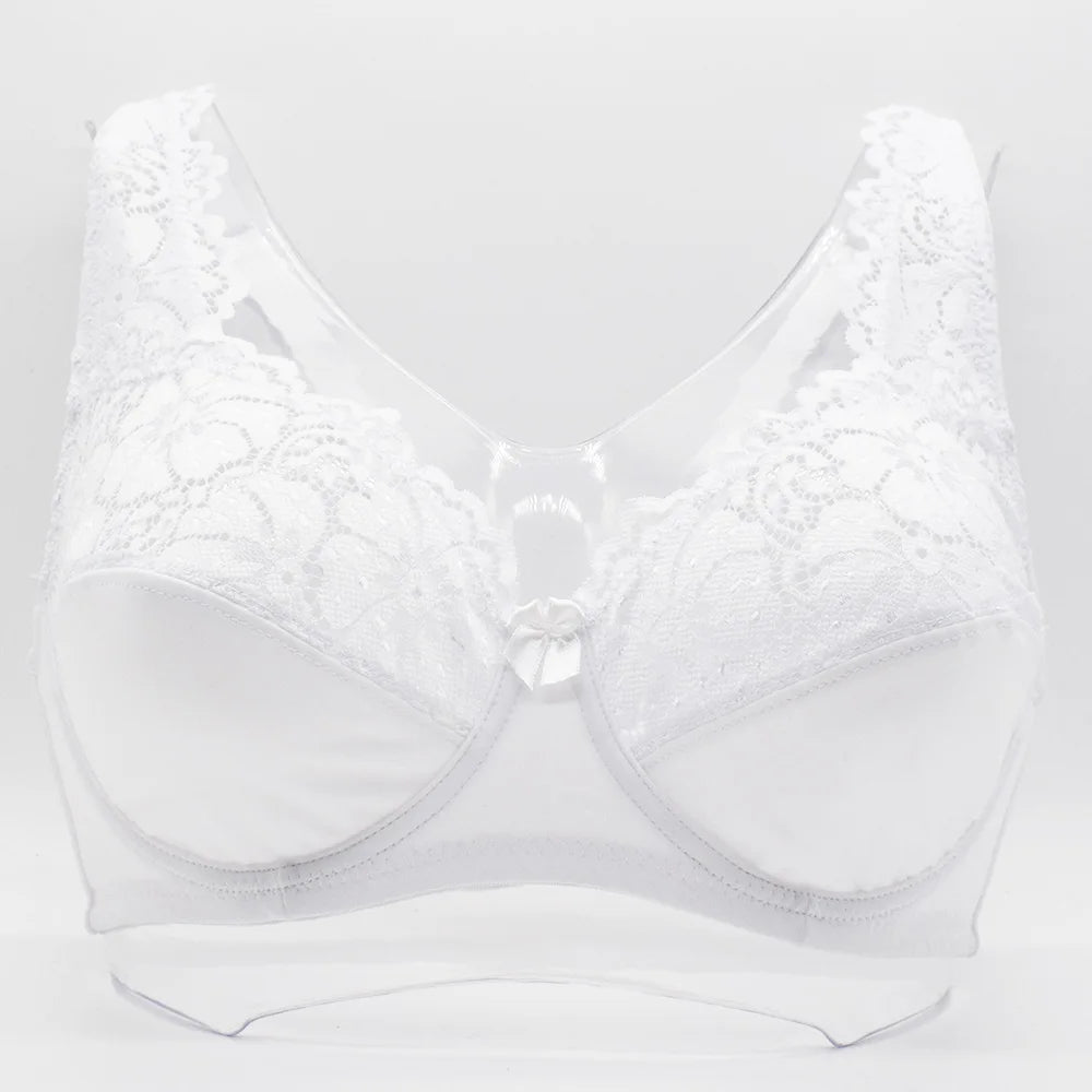 Bras For Womens Lingerie Floral Lace Bra Underwire Brassiere PerspectivePlus Size Bralette Female Sexy Underwear Tops