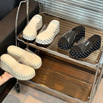 Transparent PVC Wedge Slide Mules Shoes Women Vintage Slip On Platform 7.5CM High Heel Leopard Print Polka Dot Summer Sandals