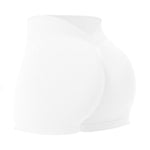 Women's Seamless Yoga Shorts Scrunch Butt Gym Shorts Booty Running Low Waist Sports Shorts Workout Leggings V Hip Fitness Pants