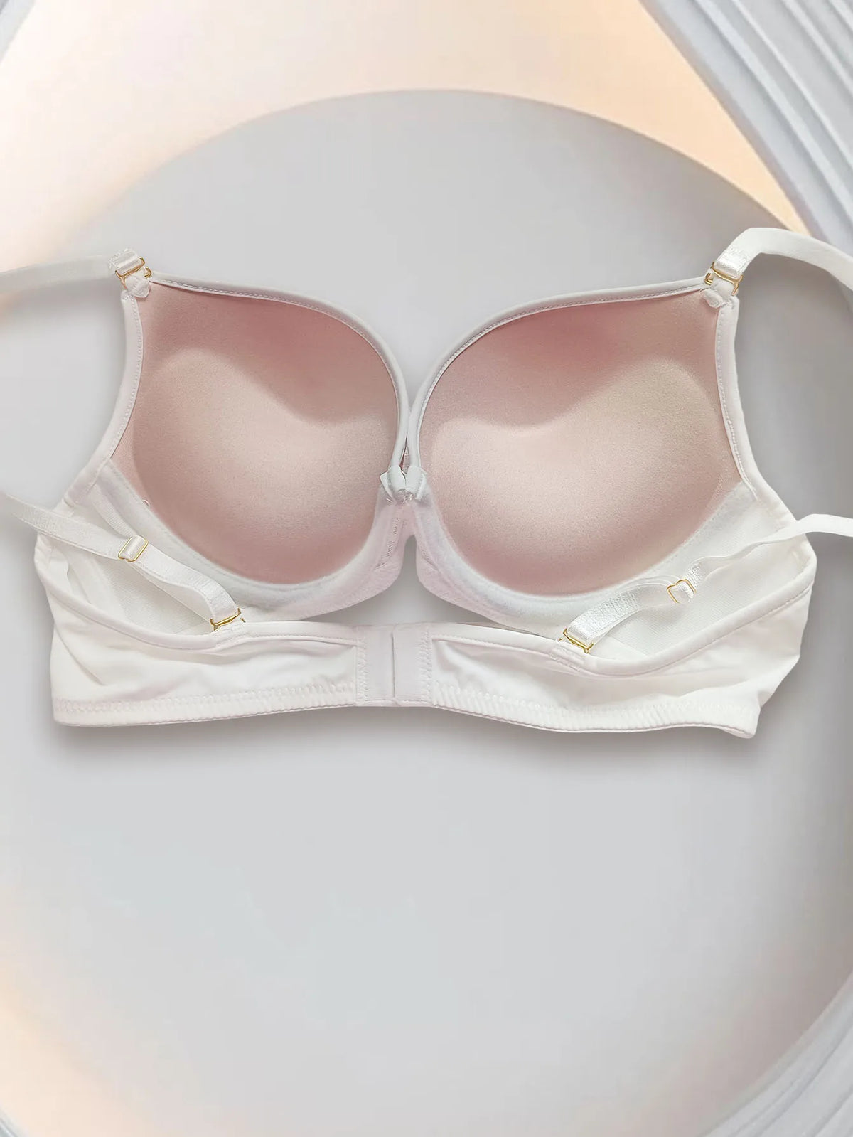Push Up Thick Padded Plunge Underwire T Shirt Lace Bra Lift Support for Women Add One Cup Small Breasted Smoothing underwear