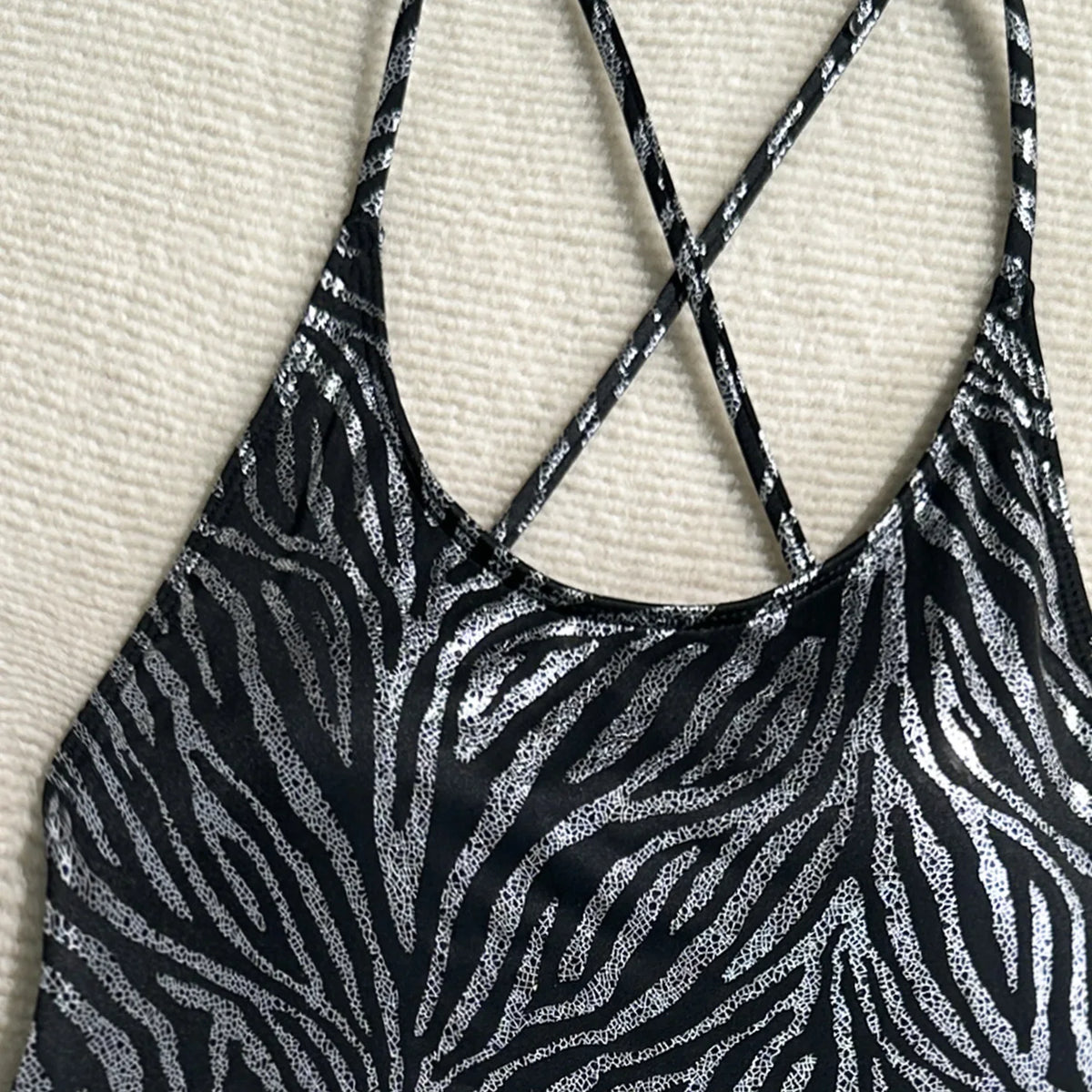 Printed Extreme Mini Micro Thong Women Swimwear One Piece Swimsuit Female Cross Back High Cut Monokini Bather Bathing Suit Swim