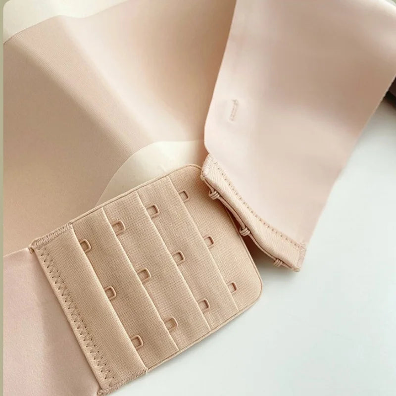 3Pcs/Set Women Strapless Bandeau Bra Removable Straps Seamless Wireless Multi‑Hook Back Closure Bra For Multi‑way Wearing