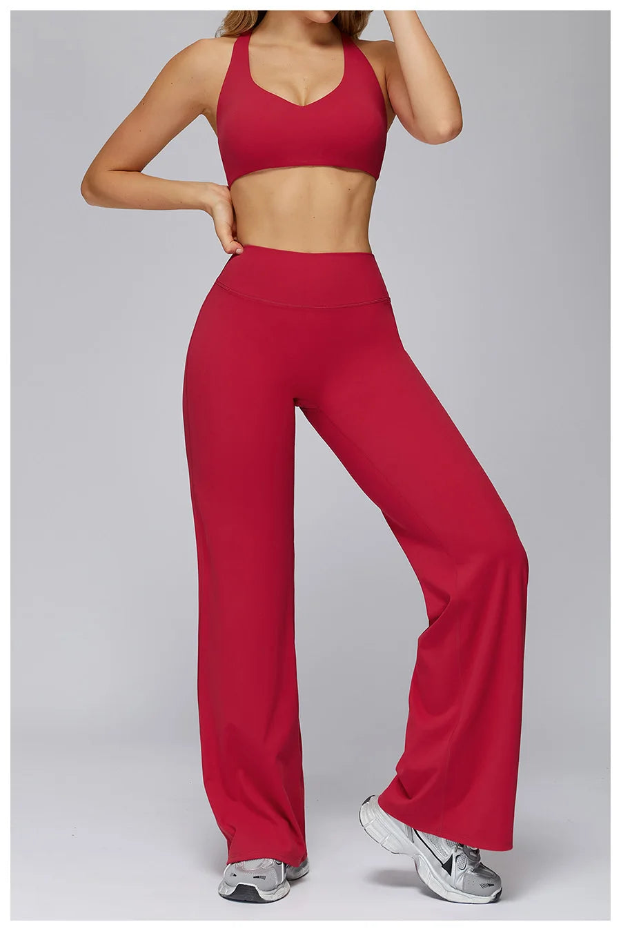 New yoga set 2 pieces gym set Women Long Sleeve Sports Shirts Sports Bra Leggings Suit Fitness Running Workout Suits Tracksuit