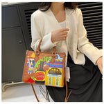 Design Patchwork Zipper 2026 Hot Sale Women's Bags Retro High Quality Women's Bags PU New Personality Stylish Shoulder Bags