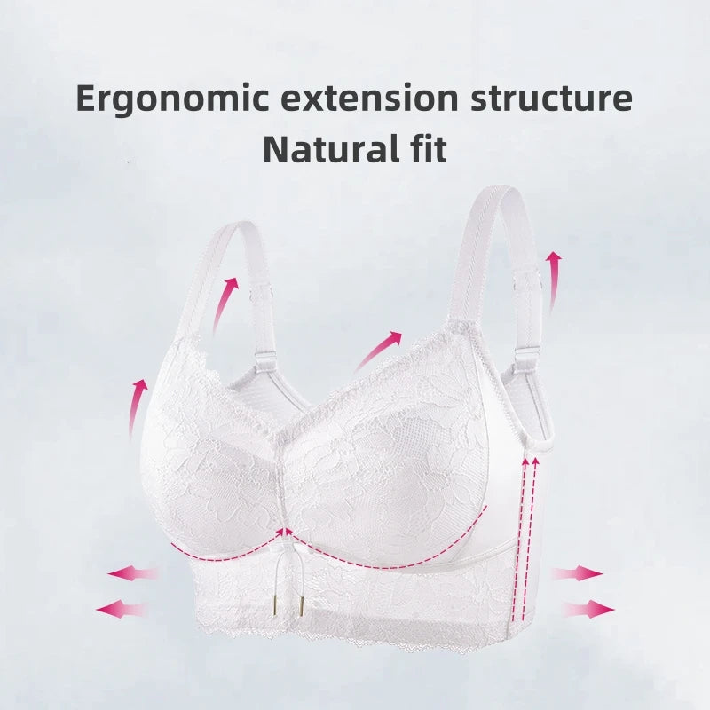 4/4 Cotton Cup Big Chest Appears Small Undercover for Underwire Bra Lightweight Breathable Seamless and Soft Support OW6059