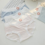 4Pcs/Set Women Low Waist Panties Breathable Comfy Briefs Soft Underwear Female Underpants Solid Color Sexy Lingerie M-XL