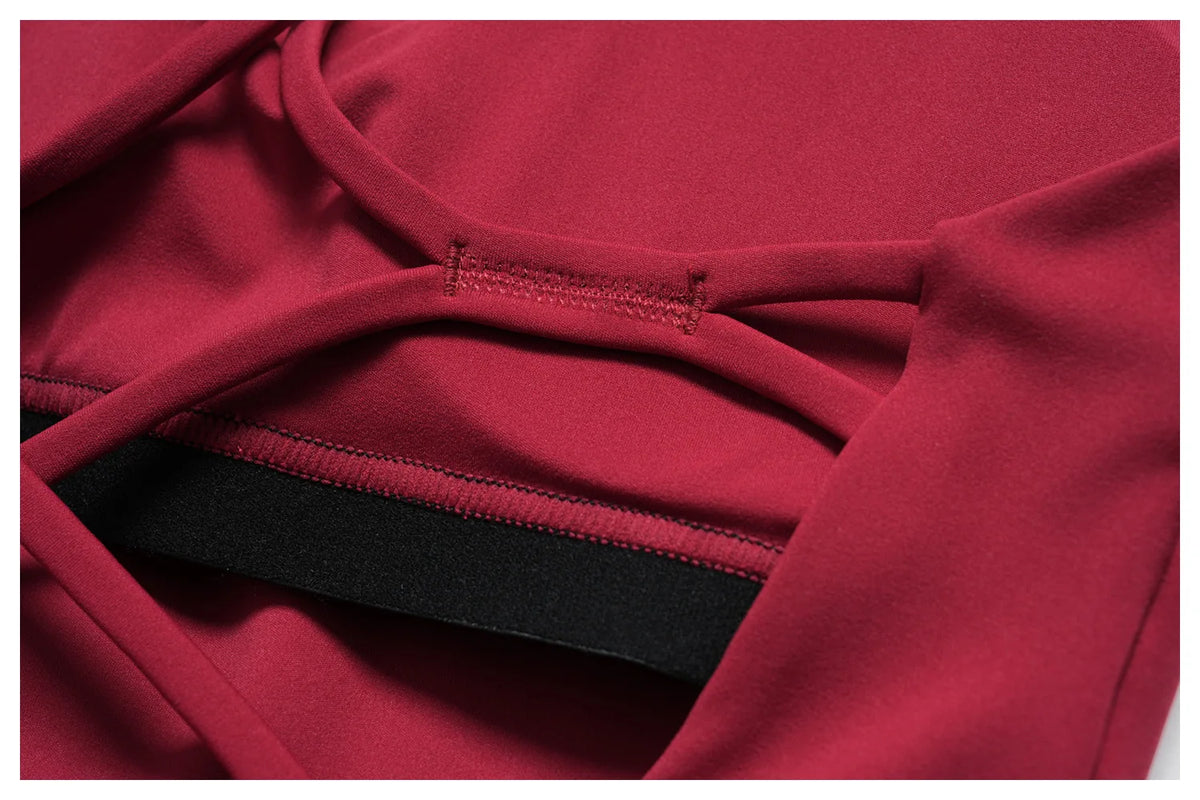 Summer New Hollow Open Back Criss Cross Yoga Jumpsuit Women Outdoor Solid Sleeveless Hip Lifting Pleate Sports Fitness Suits