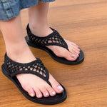 New Arrivals Black Roman Gladiator Flat Sandals for Women Shoes Leisure Summer Comfortable Beach Vacation Flip Flops