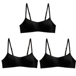3Pcs/Lot Women Seamless Square Neck Bra Wireless Smooth Invisible Bralette Sexy Lingerie 1/2 Cup Non-detachable Brassiere S-XL
