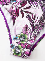 Tropical Print Bikini 2026 Women Drawstring Swimwear Female Push Up Swimsuit Beachwear Bathers Bathing Swimming Swim Suit