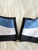 S - XL Splicing V Shaped Thong Bikini Women Swimsuit Female Swimwear Two Pieces Bikini Set Bather Push Up Bathing Suit Swim Lady