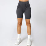 Yoga Shorts Women Fitness Shorts V-shaped Waist Running Cycling Shorts Breathable Sports Leggings Workout Gym Shorts