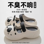 2025 New Cute Cartoon Slippers For Women Fashion Clogs Anti-slip Summer Shoes Girls Street Sandals 2 Way Wear Beach Slides
