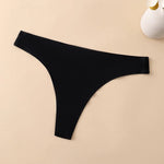 1PC Women Seamless Thongs Ice Silk T-back Solid G-String Breathable Crotch Sexy Lingerie Women's Underwear M-XL Intimates