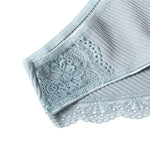 3Pcs/set Women's Cotton Panties M-2XL Trendy Patchwork Lace Underwear Female Low Waist Briefs Ladies Comfortable Underpants 2023