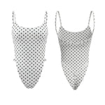 Summer Women's Tank Bodysuits Stylish Backless Sleeveless Spaghetti Strap Romper Out Going Club Sexy Body Top Shirts
