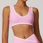 Sports Bra Women Clothes Seamless Gym Crop Top High Support Push up Open Back Activewear Fitness Yoga Bra Workout Underwear