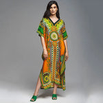 2026 Women Swimsuit Beach Cover Up dress Sleeve Kaftan Beach Tunic Long Pareos Bikinis Cover ups Summer Robe Plage Beachwear