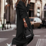 Phantasy Long Trench Coat Women Loose Button Fashion Casual Suit Elegant Female Pockets Streetwear Commuter Lady Coat Autumn