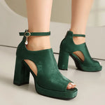 Summer Sandals Women Platform Gladiator Flip Flops High Heels Peep Toe Nude Black Ladies Dance Party Wedding Shoes Large Size