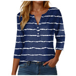 Womens Athletic Tops Short Sleeve Women Stylish Casual Loose Three Button V Neck Short Sleeved T Same Day Long Sleeve Shirt