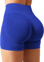 Gym Shorts Women Fitness Sports Biker Shorts 4.5" Low Waist Band Yoga Shorts Workout Tights Scrunch Butt Seamless Leggings Woman