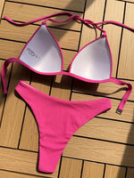 2025 Halter Bra Cup Bikini Sexy Swimsuit Female White Swimwear Women Push up Bikini set Brazilian Bathing Suit Bandeau Swim suit