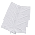 3Pcs/Set Ice Silk Boyshort Women Low Waist Panties Female Underpants Solid Color Lace Underwear Sexy Lingerie M-XL Boyshorts