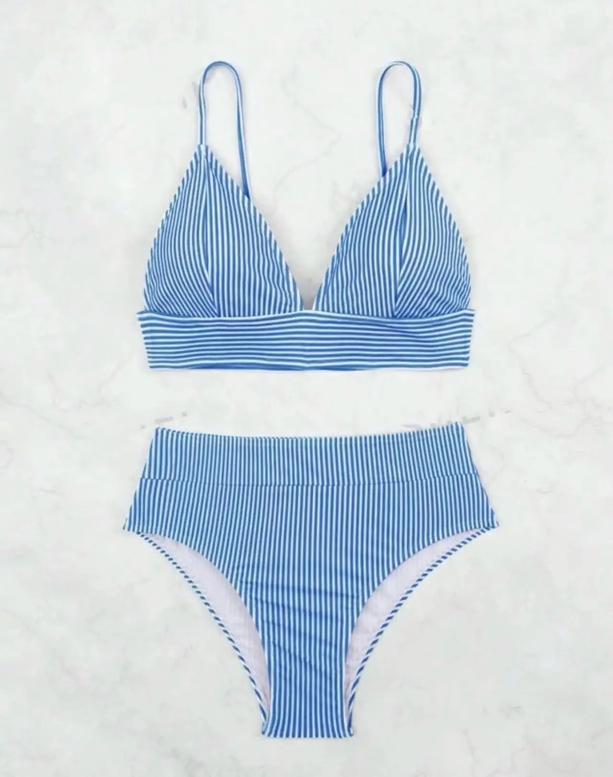 2026 Triangle Bikinis High Waist Strappy Swimsuit Women Sexy Striped Swimwear Female Bathers Swimming Bathing Swimming Swim Suit