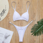 New Sexy Sequins Padded Mini Bikini Female Swimsuit Two-Pieces Bikini Set Bathing Suit Women Swimwear Bather Swim Lady V2043