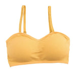 Push Up Padded Workout Bra Ribbed Sports Bra for Women Seamless Wireless Bralette V Neck Cami Crop Tops for Running Yoga