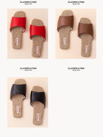 2026 New Breathable Linen Slippers For Women Men Spring Summer House Shoes Soft PU Leather Anti-slip Couples Home Floor Slides