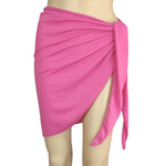Women Beach Skirts Swimwear Summer Solid Bikini Cover Ups Shorts Pareo Wraps Sarong Skirt Swimsuit Beachwear Half Wrapped Skirt