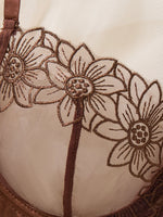 Lafis Sexy and Alluring Floral Embroidery Women's Underwear Set - Alluring Sexy Two-Piece Bra and Underwear Set ZA825126