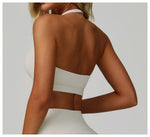Woman Bra Gym Underwear Yoga Sport Bra Outdoor Jogging Hanging Neck Shoulder Strap Fitness Sports Bra Breathable Sexy Female Top