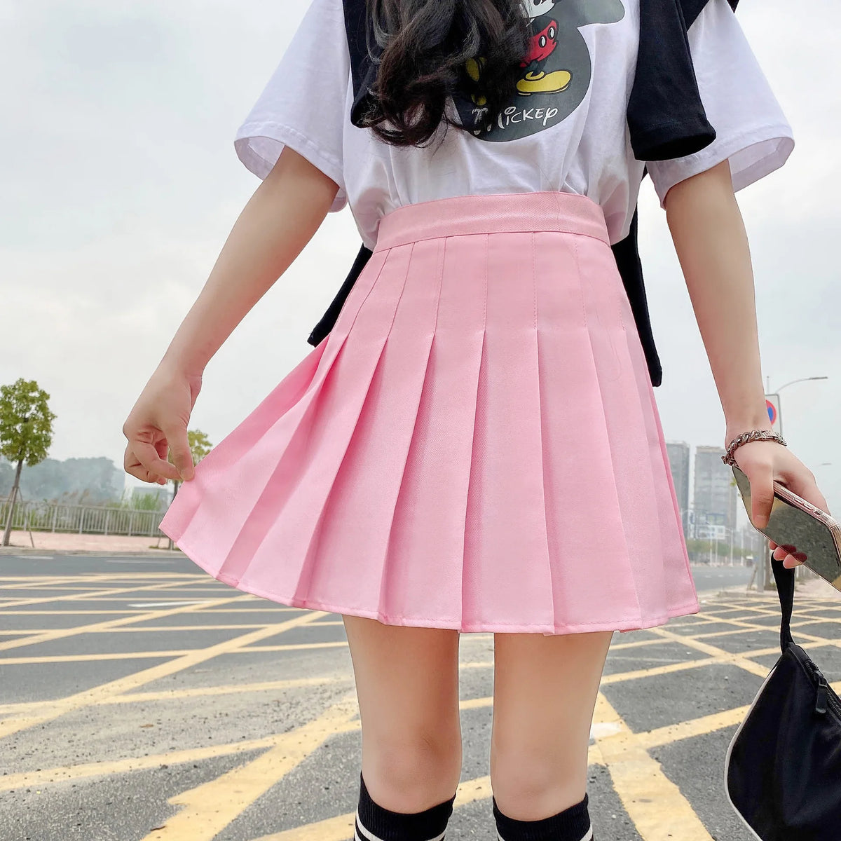 Preppy Style Women Pleated Skirts Summer High Waist Zipper Girls Dancing JK Mini Skirts Black Fashion Student A Line Faldas 2025