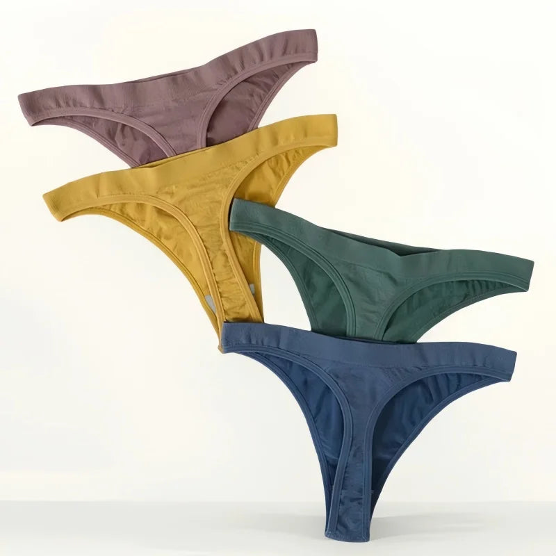 M-XL Women's Thongs Seamless G-string Brazilian Panties Sexy Underwear Cotton Briefs Low Waist Thongs Ladies Lingerie