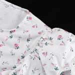 FDYOUI Women's O-neck Single Breasted Ruffles Floral Dress with Corset Ladies Chic Long Sleeve Tunics Shirts Dresses High Street