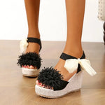 2026 Women Sandals Platform Comfortable Sexy Slippers Outdoor Wedges Women Shoes Casual Beach New Flower