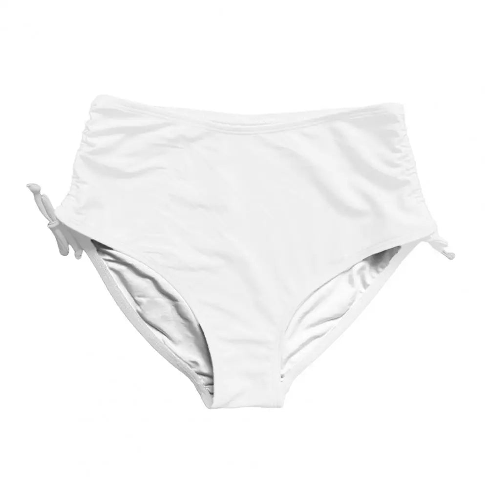 Bathing Suit Board Shorts Women Swim Shorts V Cut Drawstring Bikini Swimsuit Bottom Adjustable Ruched Side Boyshorts