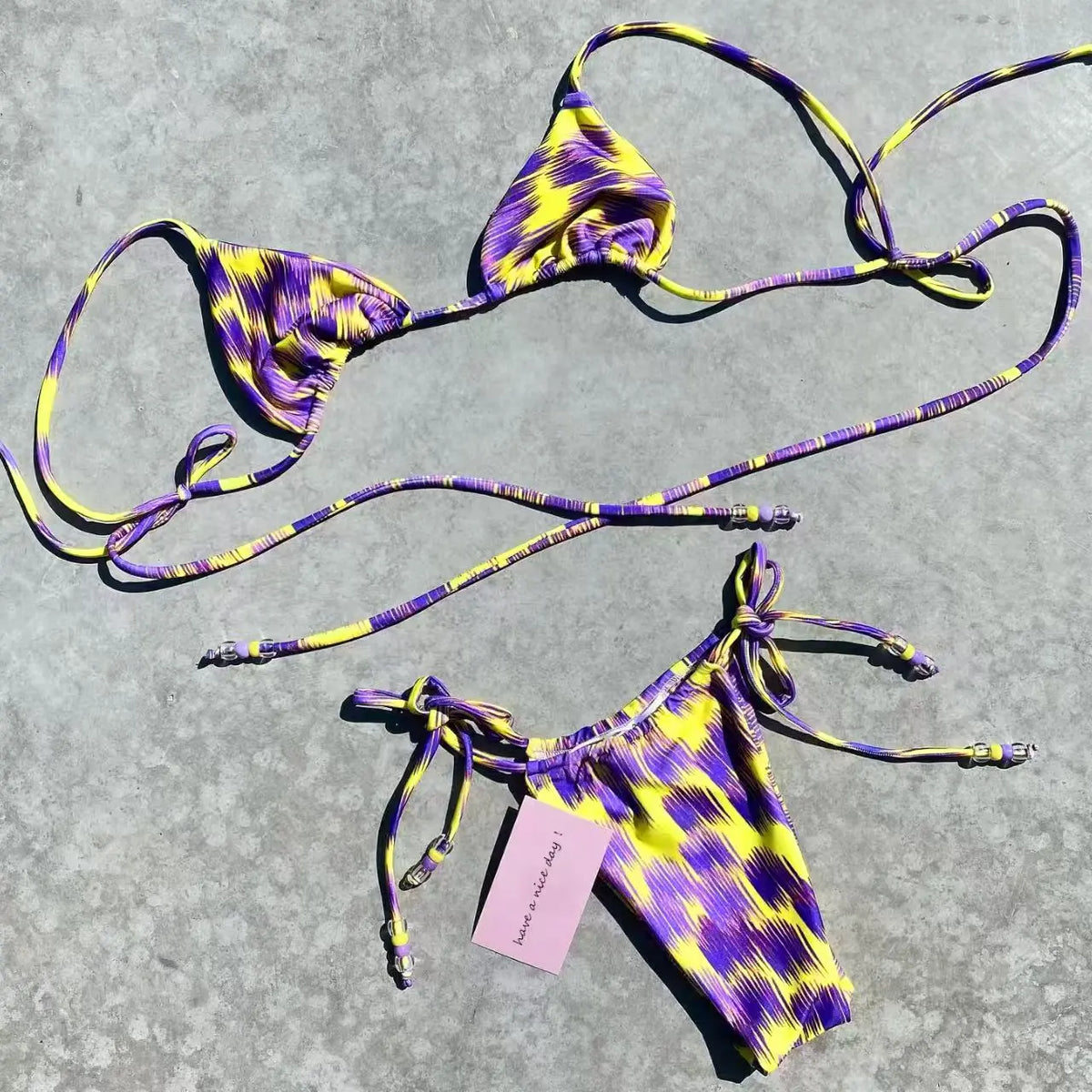 Micro Bikini Push Up Women Swimsuits 2025 Sexy Swimwear Brazilian Bikini Set Halter Biquini Swim Suits Print Beachwear Female