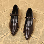 Elegant Pointed Toe Women Heels Shoes Chunky Fashion Heeled Sandals Summer 2026 Fashion Party Pumps New Dress Muejr De Sandalias