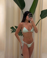 Bikini 2025 Sexy Women Swimsuit Push Up Swimwear Female Beads Biquini Halter Bathing Suit Summer Bodysuit Beachwear